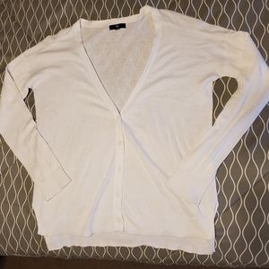 Gap Cardigan White Button up Sweater